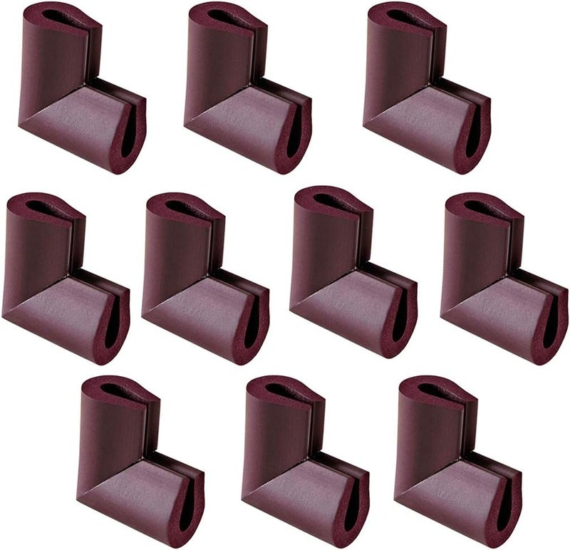 klarako Glass Table Corner Bumpers, Furniture Corner Protectors Guards Keep Baby from Sharp Injuries klarakoBrown, 55x55x8mm - Image 1