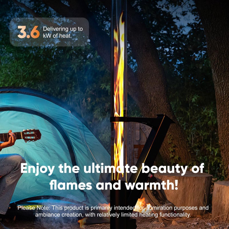 Rayzi New Rocket Stove 55 Inch, Smokeless Wood Pellet Patio Heater, Wood Pellet Fire Pits for Outside, Portable Pellet Heater for Patio/Garden/Backyard/Outside Restaurant/Bonfire Party/Beach - Image 3