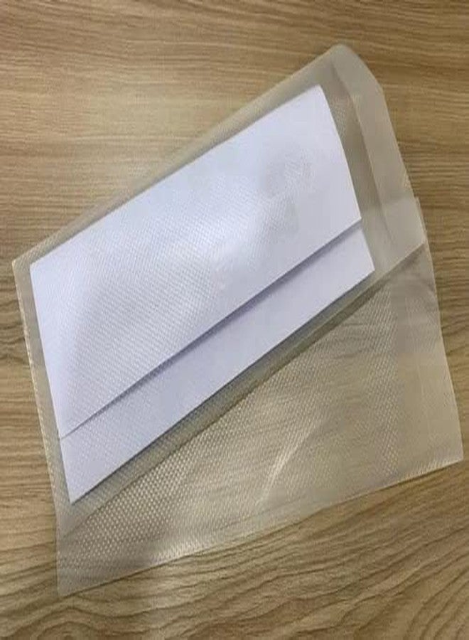 Shining Zon Pathology Report Cover 4x9 Inch Envelope, HD Virgin Material Durable Embossed Transparent Dust and Moisture Free Non Toxic Light Weight Printable Waterproof Reusable (Pack of 200) - Image 4