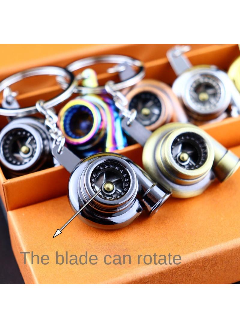 general مجموعة سلاسل مفاتيح توربو ثلاثية الأبعاد من سبائك الزنك 6 قطع - Image 5