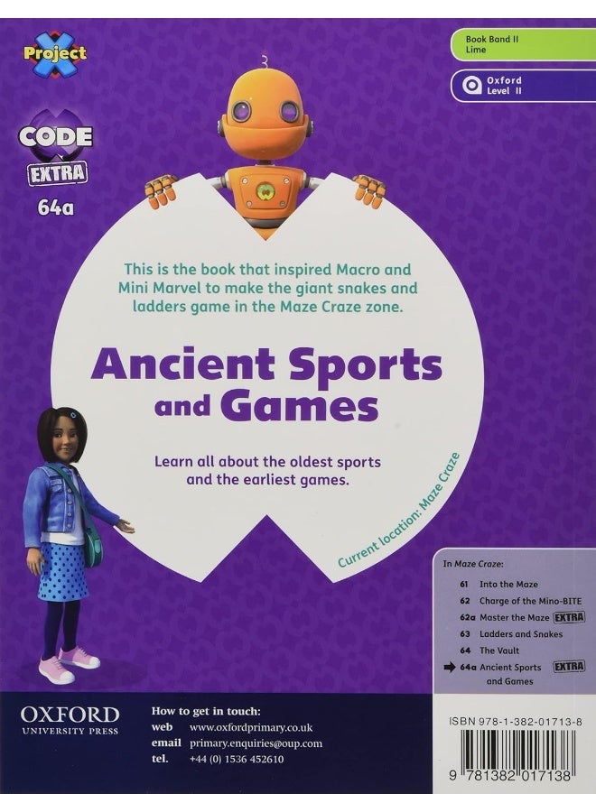 Project X CODE Extra: Lime Book Band, Oxford Level 11: Maze Craze: Ancient Sports and Games - Image 4