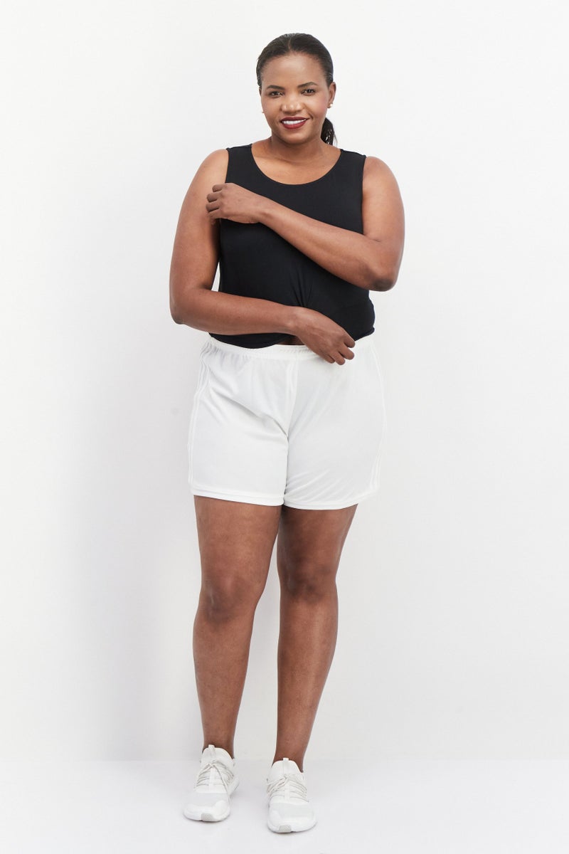 Roxy Women Round Neck Sleeveless Plain Crop Top, Black - Image 4