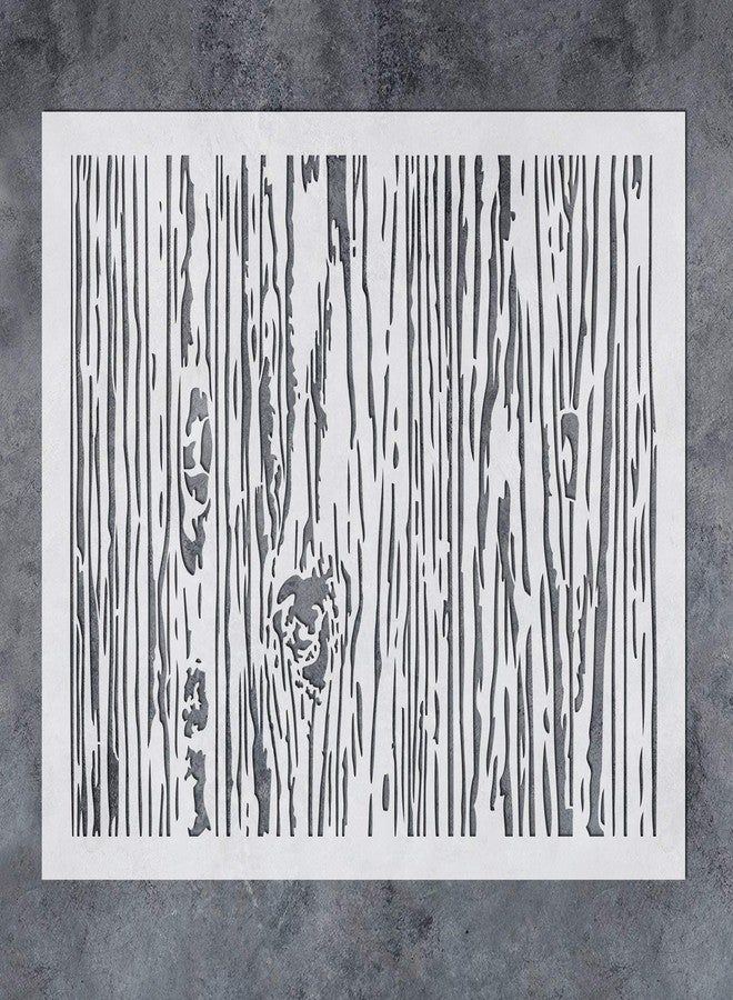 G GSS Designs GSS Designs Wood Grain Stencil Large 12x16 Inch - Reusable Background Mylar for Painting on Wood, Wall, Canvas, Paper, Fabric - DIY Art and Craft Wall Stencil - Image 1