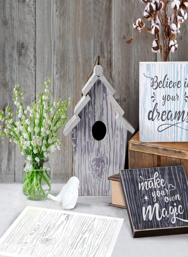 G GSS Designs GSS Designs Wood Grain Stencil Large 12x16 Inch - Reusable Background Mylar for Painting on Wood, Wall, Canvas, Paper, Fabric - DIY Art and Craft Wall Stencil - Image 2