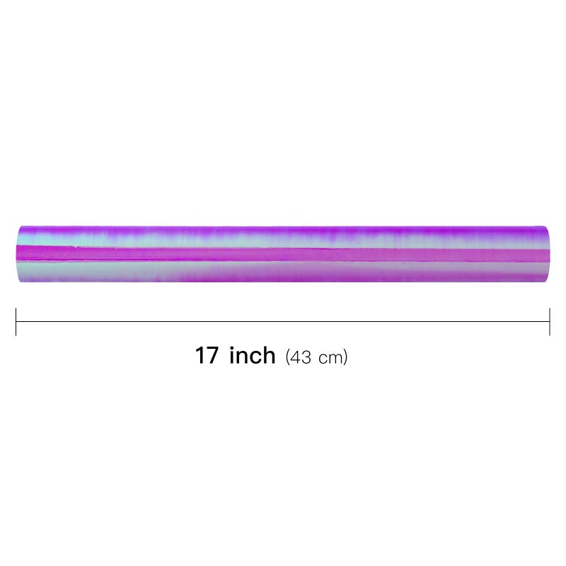 LeZakaa Purple Wrapping Paper Roll, Holographic Iridescent Purple Gift Wrap for Nightmare Before Christmas, Xmas Party, Halloween, Birthday, Valentines, Mothers Day, Holiday, 17 in x 32.8 Ft - Image 2