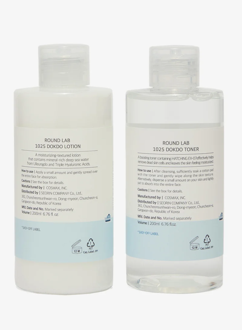 Round Lab  1025 DOKDO TONER LOTION SPECIAL SET 200ml+200ml  | Best Price UAE