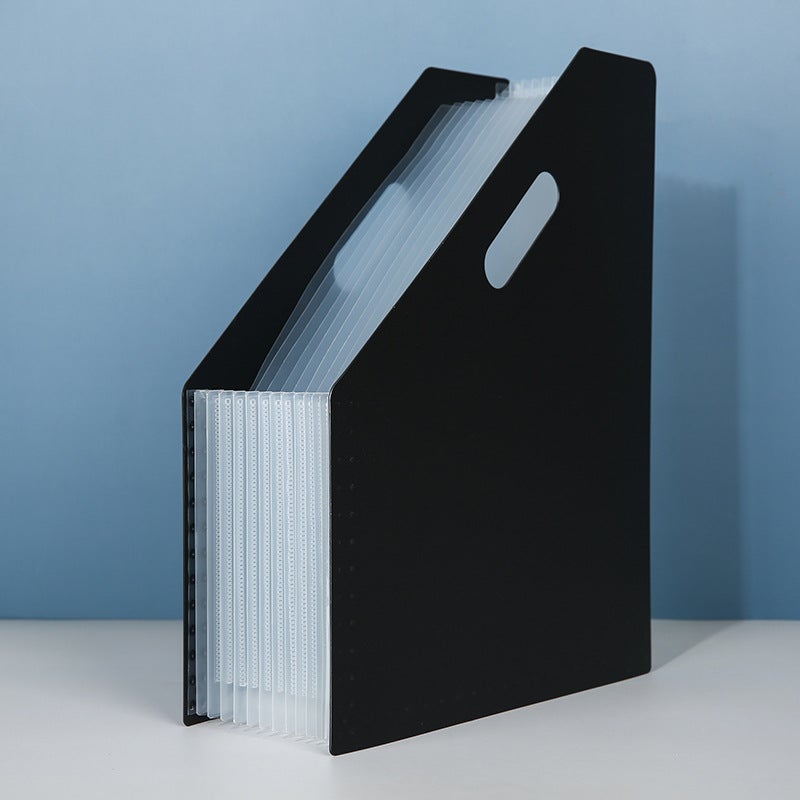 ZY7013 A4 Retractable Accordion File Folder – Multi-Layer Plastic Storage Rack - Image 1