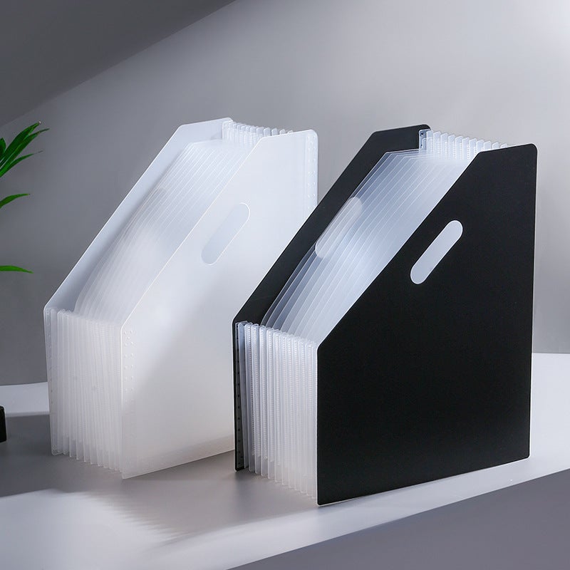 ZY7013 A4 Retractable Accordion File Folder – Multi-Layer Plastic Storage Rack - Image 2