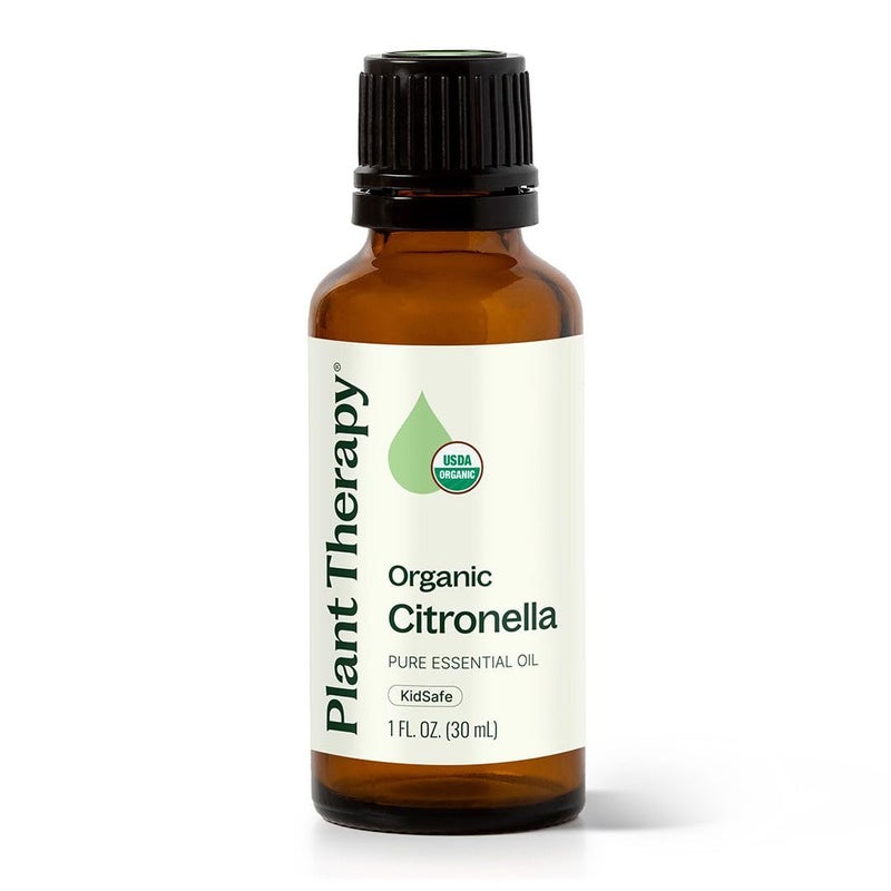 Plant Therapy Citronella Organic Essential Oil 100 Pure USDA Certified Organic Undiluted Natural Aromatherapy Therapeutic Grade 30 mL 1 oz