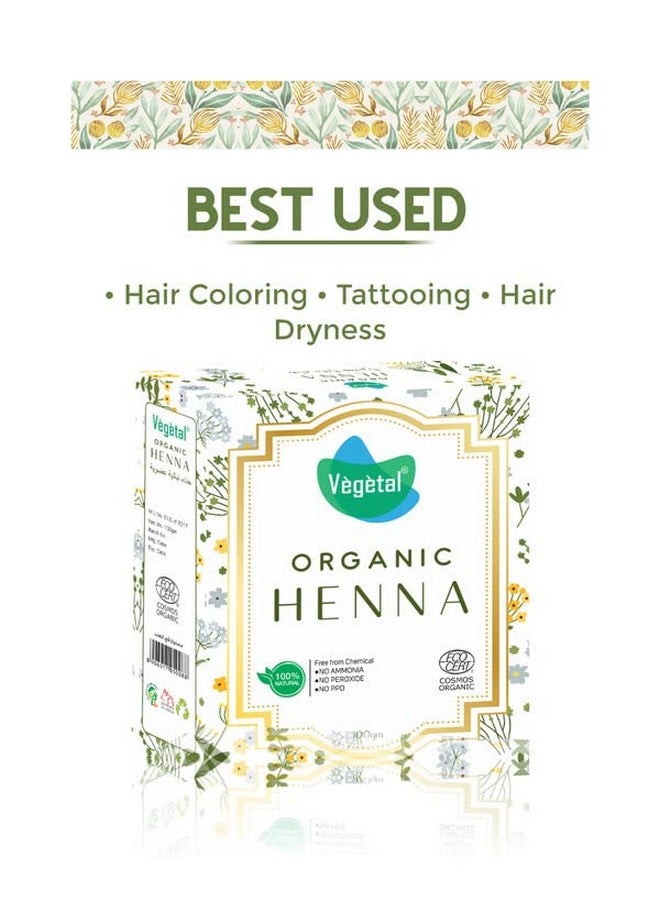 Vegetal Certified Organic Bio Henna Powder 100% Pure Natural Herbal Henna (Mehandi) For Hair Hands And Feets 100Gm - Image 3