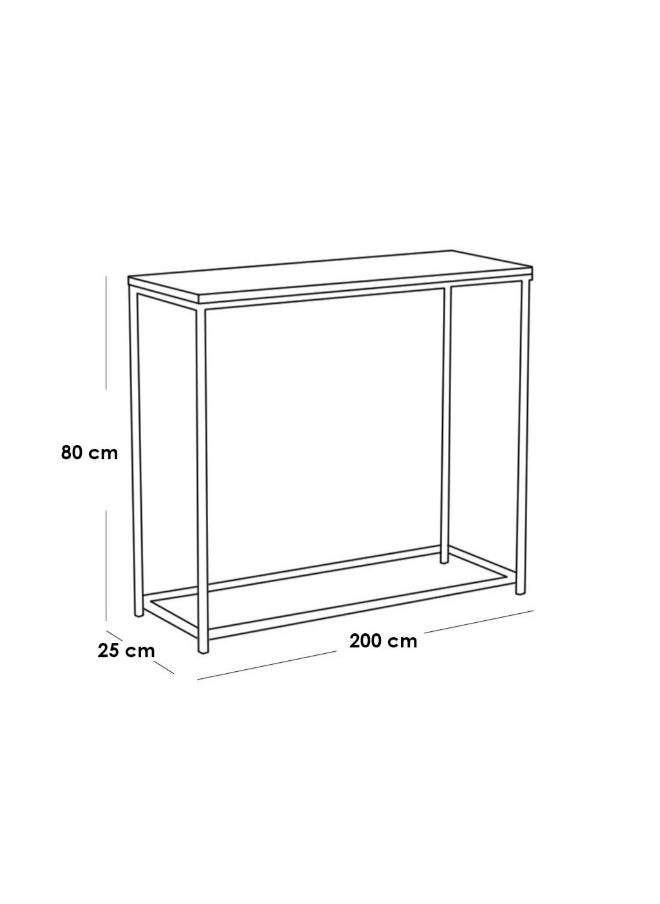 الهوم طاولة مدخل 25x80x200 سم - رمادي  - Image 2