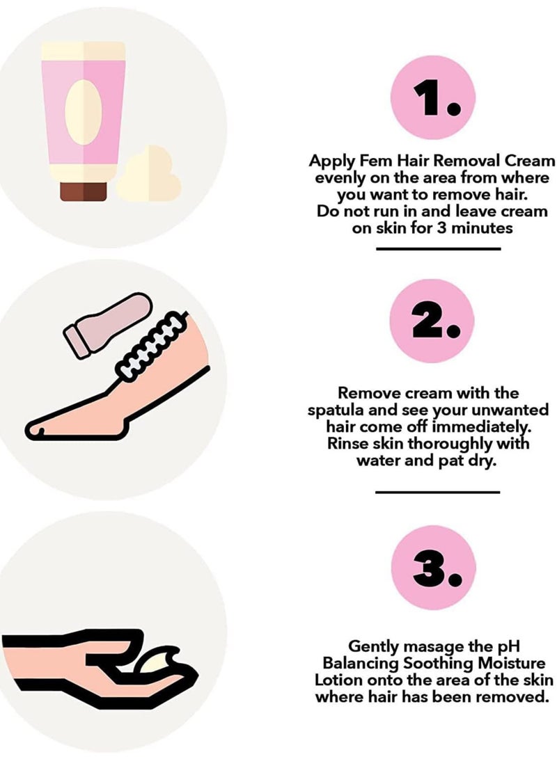 fem Rose Hair Removal Cream 90gm + 20% Extra Free - Image 4