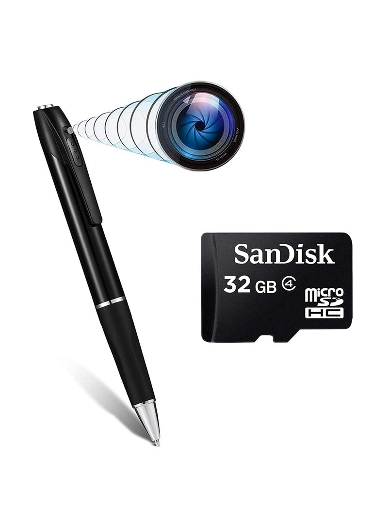 TECHNOVIEW TECHNOVIEW Wired 32GB Inbuilt Memory Full HD Camera 1080P Indoor Video Audio Recording Pen Portable Pocket Security Camera for Home Office Meetings Surveillance  - Image 1