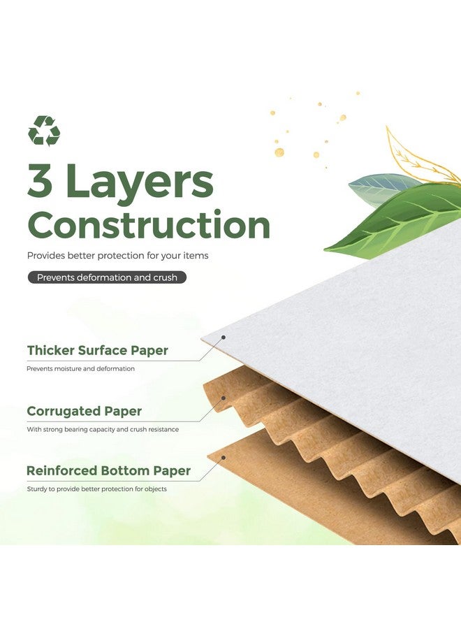 MESHA Shipping Boxes 12X9X4 20 Pack White Cardboard Boxes Corrugated Box For Father'S Day Gift Boxes Small Business Mailing Packaging Mother'S Day Gift Warpping - Image 2