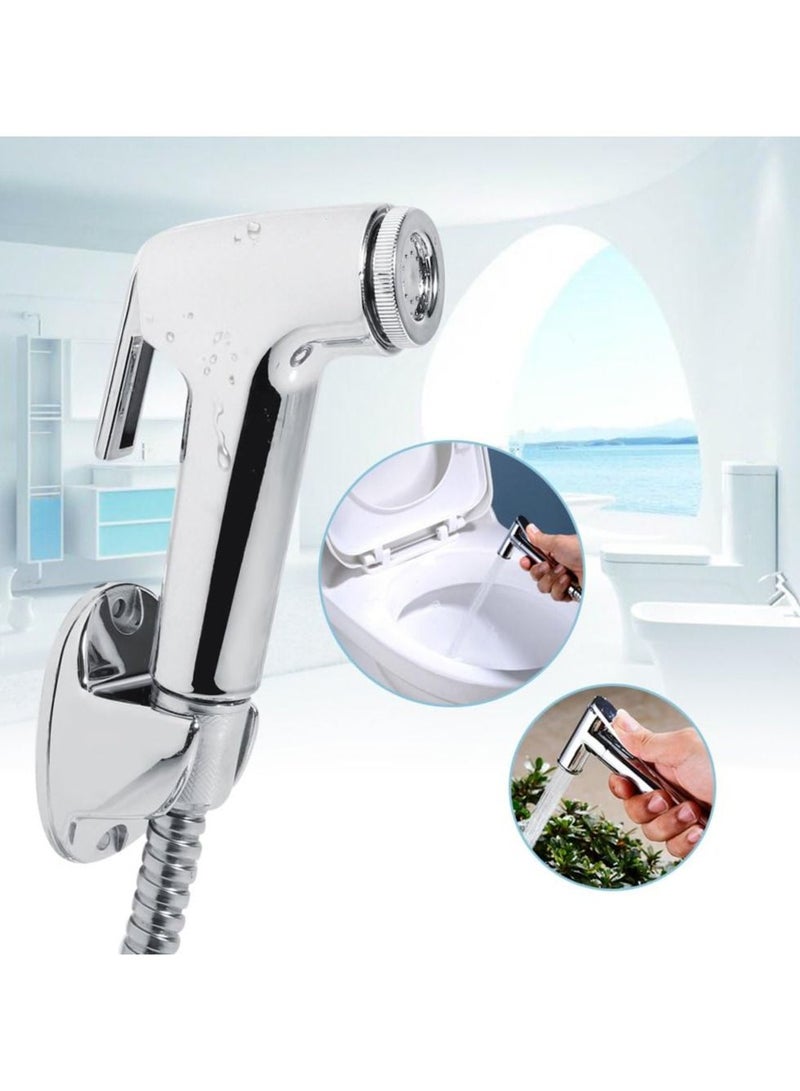 Y&D Handheld Toilet Sprayer Kit Multi Functional ABS Stainless Steel Bathroom Bidet Shower Hose Holder Wall Bracket Set Attachments Baby Cloth Diaper  - Image 2