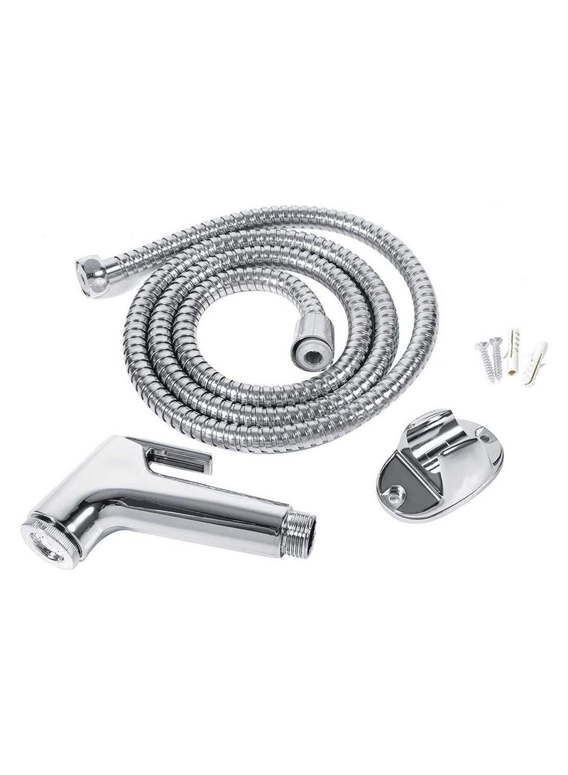 Y&D Handheld Toilet Sprayer Kit Multi Functional ABS Stainless Steel Bathroom Bidet Shower Hose Holder Wall Bracket Set Attachments Baby Cloth Diaper  - Image 1