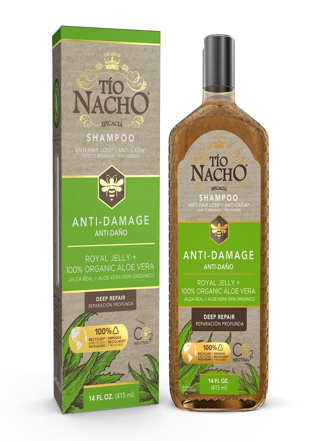 Tio Nacho Aloe Vera Deep Repair Shampoo, Organic Aloe Vera and Royal Jelly for Hair Repair and Protection, with Vegetable Keratin for Strength and Shine, Paraben, Salt, Silicone-Free, 14 Oz (3 Pack) - Image 2