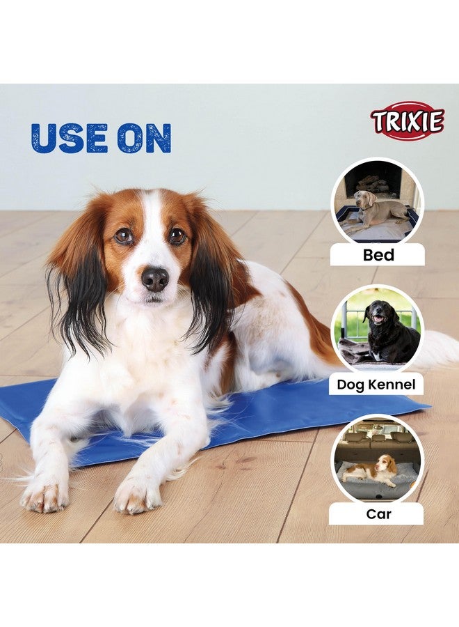 تريكسي بساط تبريد/سرير لتخفيف الحرارة للجراء متوسطة إلى كبيرة الحجم والكلاب البالغة مثل البيشون، والكوكير سبانييل، والجولدن ريتريفر، واللابرادور (100 × 60 سم، (XL)) - Image 2