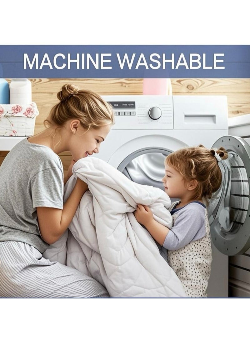 Duoduo home طقم غطاء لحاف ، حجم ملكي ، 6 قطع مع غطاء لحاف 220*240 سم وشيت ملائم و 4 أغطية وسائد - Image 4