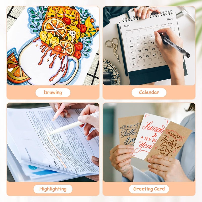 ZSCM QUALITY DECIDES THE FUTURE 120 Pack Glitter Gel Pens Set, ZSCM 60 Colors Glitter Pens With 60 Refills, Colored Gel Pen For Adults Coloring Books Drawing Journaling Scrapbook - Image 4