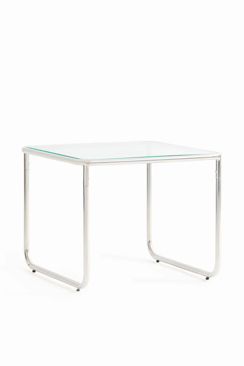 اتش اند ام طاولة قهوة بسطح زجاجي