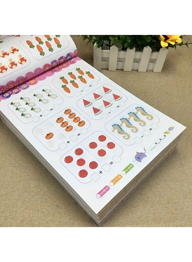 كراسة الرياضيات المكونة من 80 صفحة للأطفال - تمارين الجمع والطرح - لعبة تعليمية تعليمية - Image 4