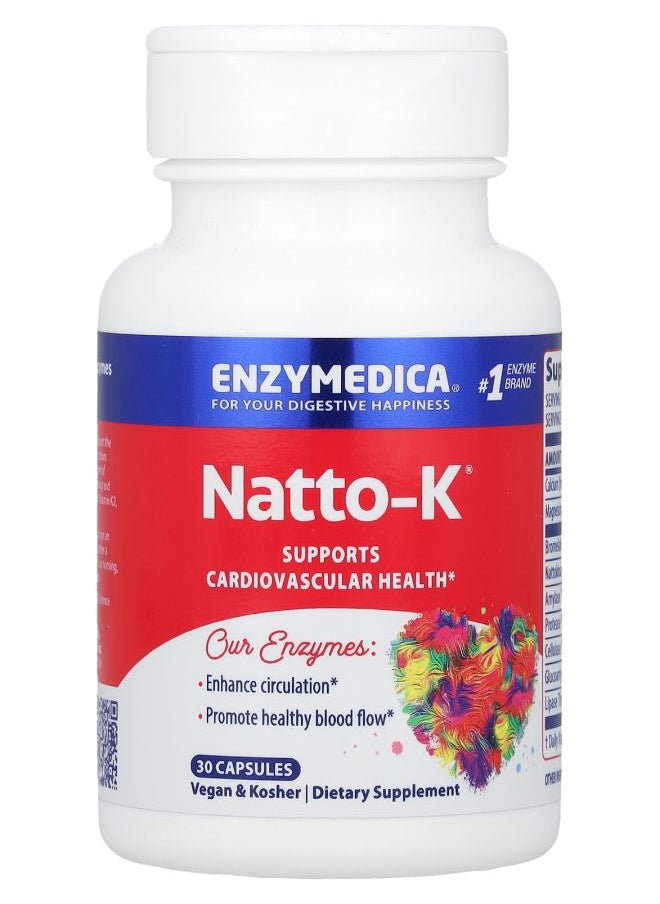ENZYMEDICA Natto-K® 30 Capsules 