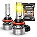 SEALIGHT H11H8H16 Amber Yellow Fog Light Bulbs or DRL 10000 Lumens 3000K Yellow Fog Lights 32 CSP LED Chips Fog Lamps Replacement for Cars Play and Plug Pack of 2 - Image 2