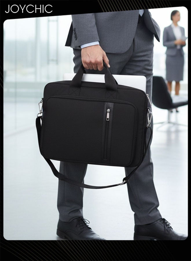 Joychic حقيبة كمبيوتر كبيرة السعة مضادة للصدمات للرجال والنساء مناسبة لحمل اللابتوب 15/16 بوصة، مقاومة للماء، بحمالة كتف واحدة - Image 1