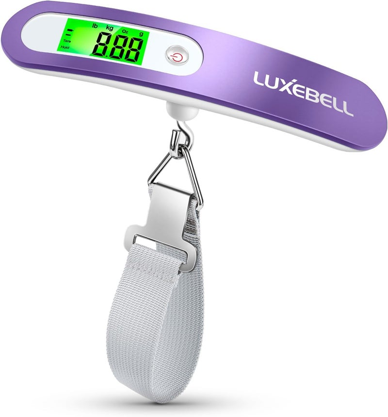 LUXEBELL Digital Luggage Scale Vacation Travel Essentials Accessories Gifts for Traveler Portable Suitcase Handheld Weight Scale 110 lbs Hanging Baggage Travel Must Haves - Image 1