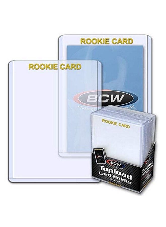 BCW - 3X4 Toploader Card Holders Rookie Gold 25Ct Pack - Image 1