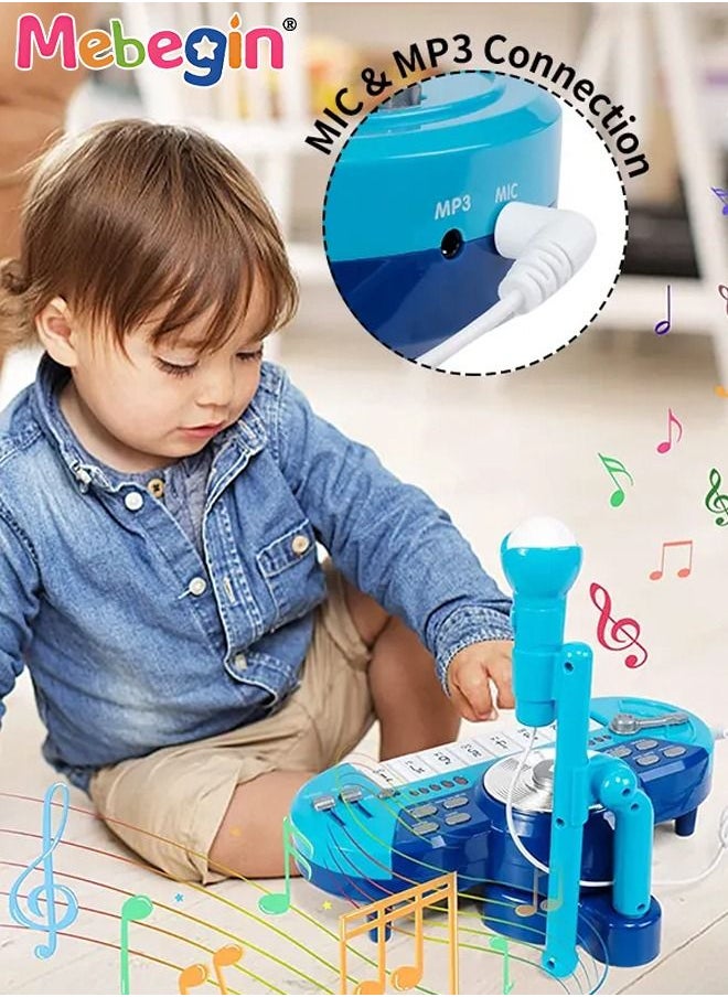MEBEGIN Sound Toys for Baby, Kids Piano Keyboard with Microphone and DJ Playing, Multifunctional Portable Electronic Piano with Easy-to-play Design, Safe Musical Instrument, Fun Musical Learning Toy, Perfect Holiday Gift for Kids, 27.4*18.7*20.8cm  - Image 5
