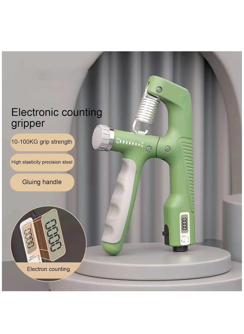 ALLKING - Hand Grip Strengthener, 10-100KG Adjustable Resistance Hand Gripper, Electronic Counter Display Non-Slip Forearm Grip Strengthener, for Arm Muscle Training, Hand Injury Recovery, Stress Relief - Image 1