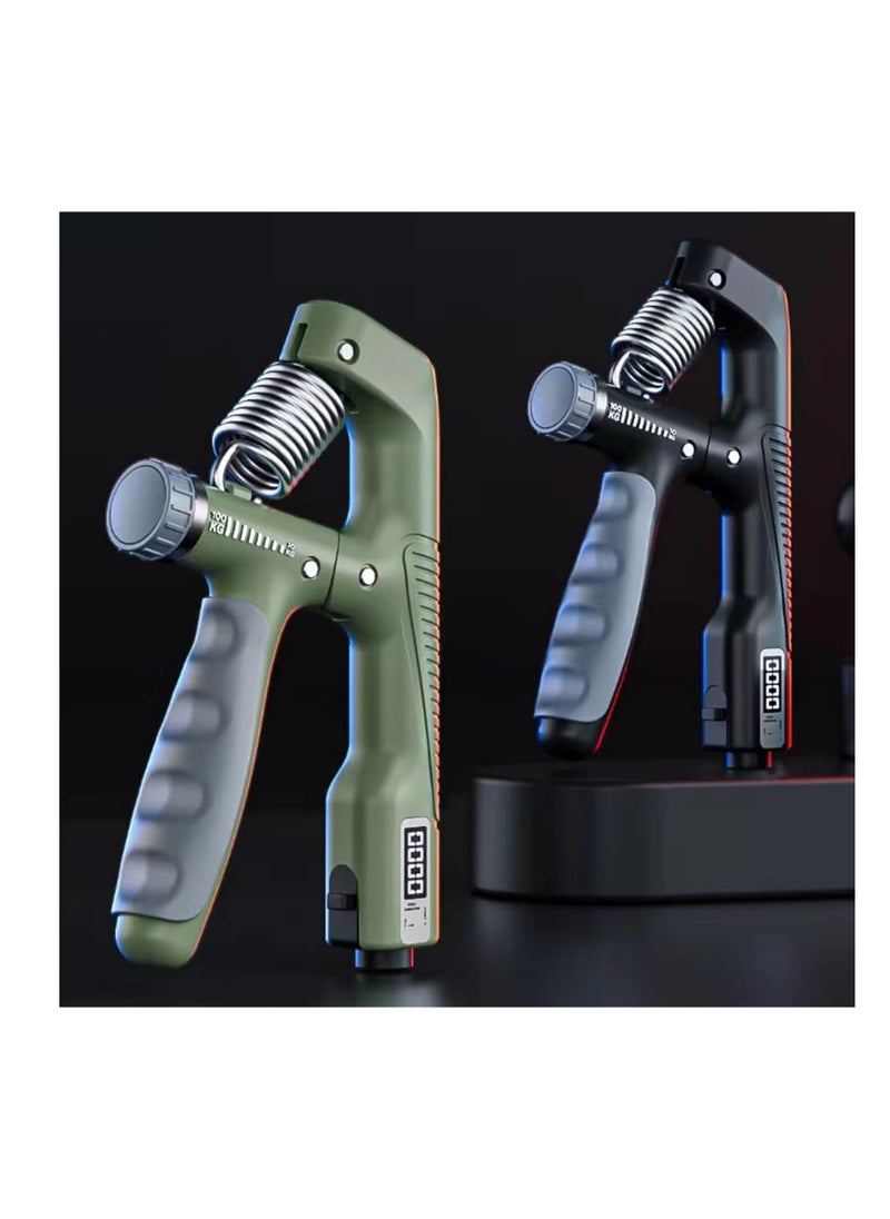 ALLKING - Hand Grip Strengthener, 10-100KG Adjustable Resistance Hand Gripper, Electronic Counter Display Non-Slip Forearm Grip Strengthener, for Arm Muscle Training, Hand Injury Recovery, Stress Relief - Image 1