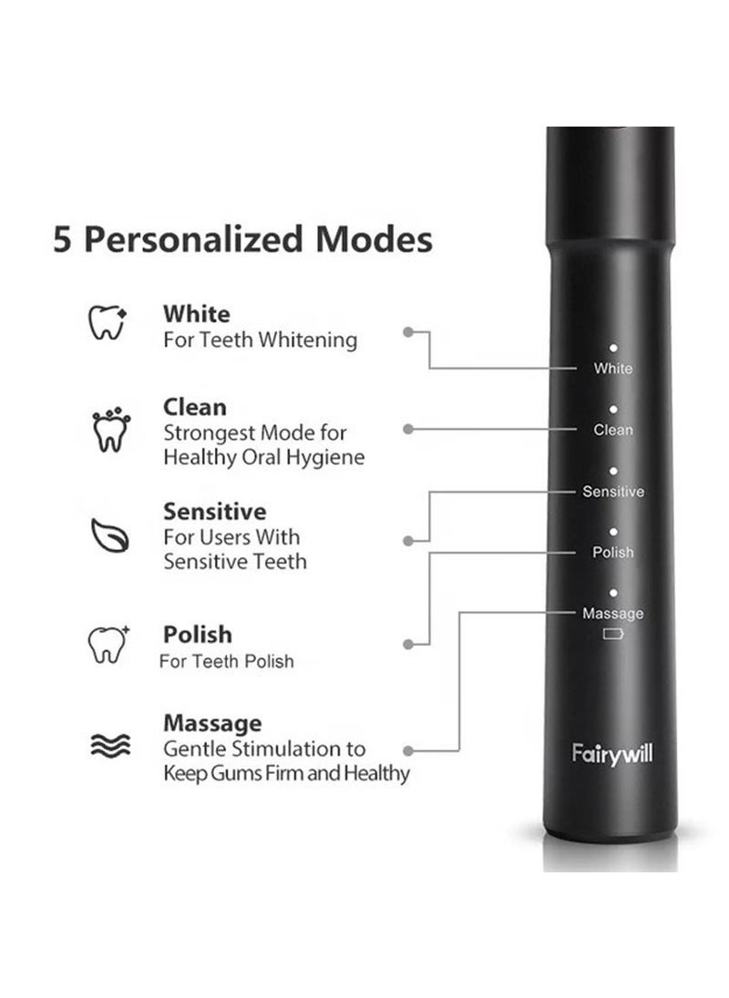 Fairywill - Water Flosser and Electric Toothbrush Combo - Cordless Water Flosser for Teeth - 5 Modes Sonic Electric Toothbrush, 3 Modes Portable Water Floss - Image 1