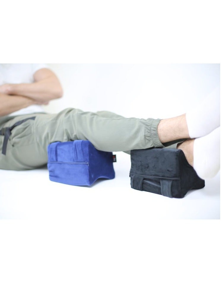 HT Spacer Pillow for Knee and Hips, German Foam Pillow - Spacer Pillow for Spinal Alignment, Back Pain, Pregnancy Support, Sciatica, and Hip Joint Pain Relief, Black - Image 4