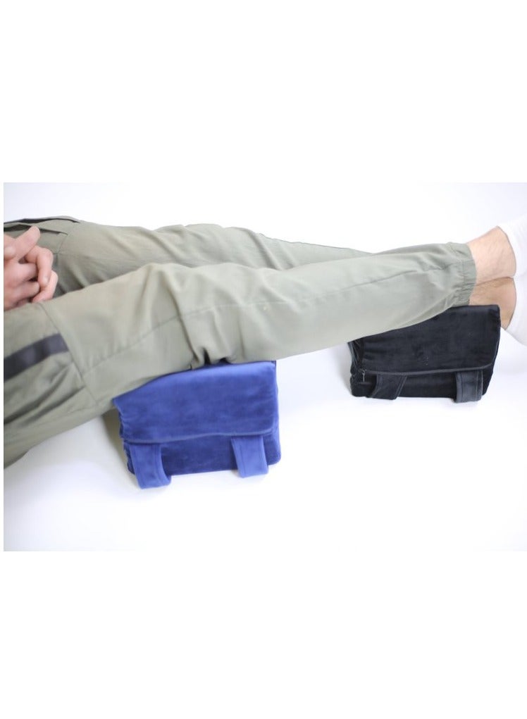 HT Spacer Pillow for Knee and Hips, German Foam Pillow - Spacer Pillow for Spinal Alignment, Back Pain, Pregnancy Support, Sciatica, and Hip Joint Pain Relief, Black - Image 5