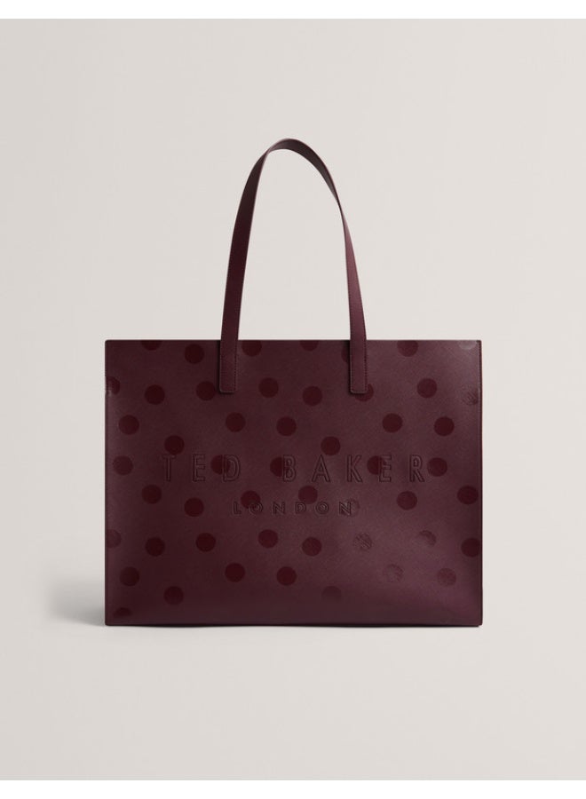 Ted Baker حقيبة أيقونية كبيرة جداً بنقاط البولكا - Image 1