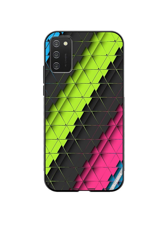 VR CREATIVE Protective Case Cover For Samsung Galaxy A03s Multicolor Abstract Design - Image 1