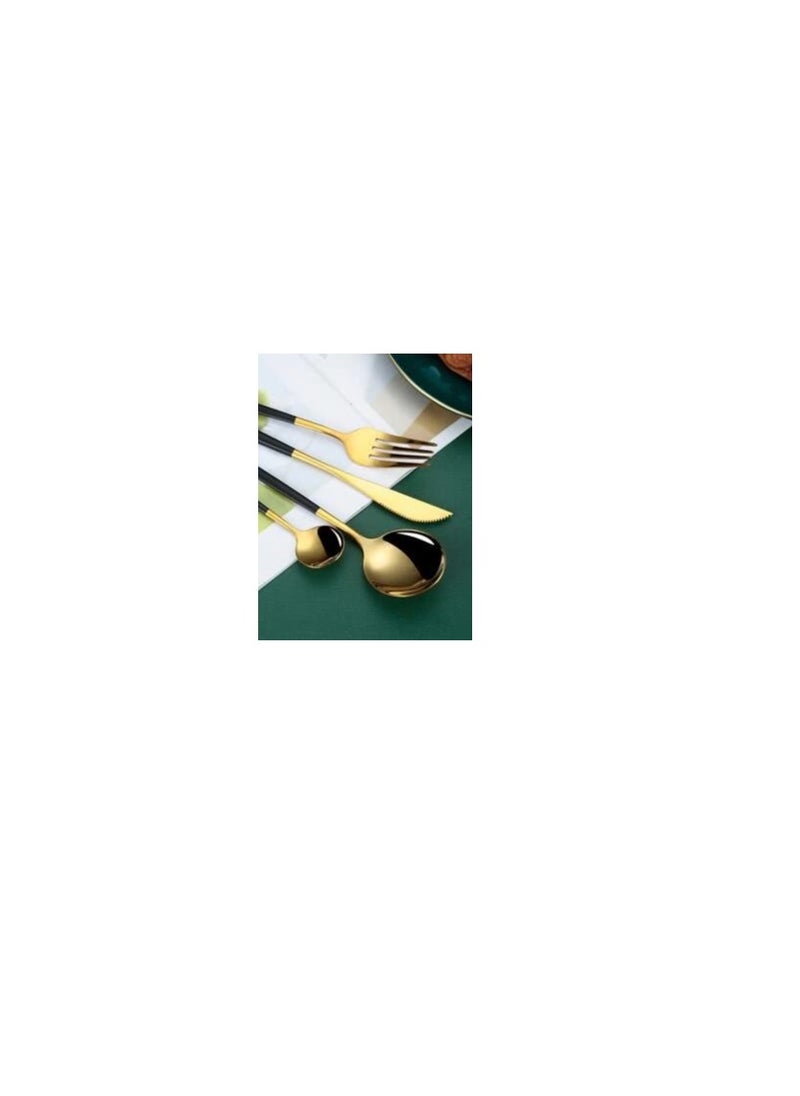 Shein 32 Piece Stainless Steel Utensil Set, Includes BBQ Knives, Forks and Spoons, Suitable for Home, Restaurant and Party  - Image 5