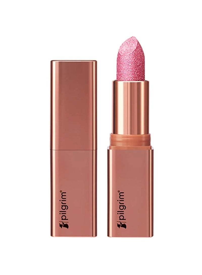 Pilgrim Glitter Lipstick For Women 4.2gm | Dubai Luxe Lifestyle - Chic Haseena Shade | Lipstick Infused with Vitamin E & Olive Oil | Glitter Formula With Matte Finish | Non Drying | All Skin Types - Image 1