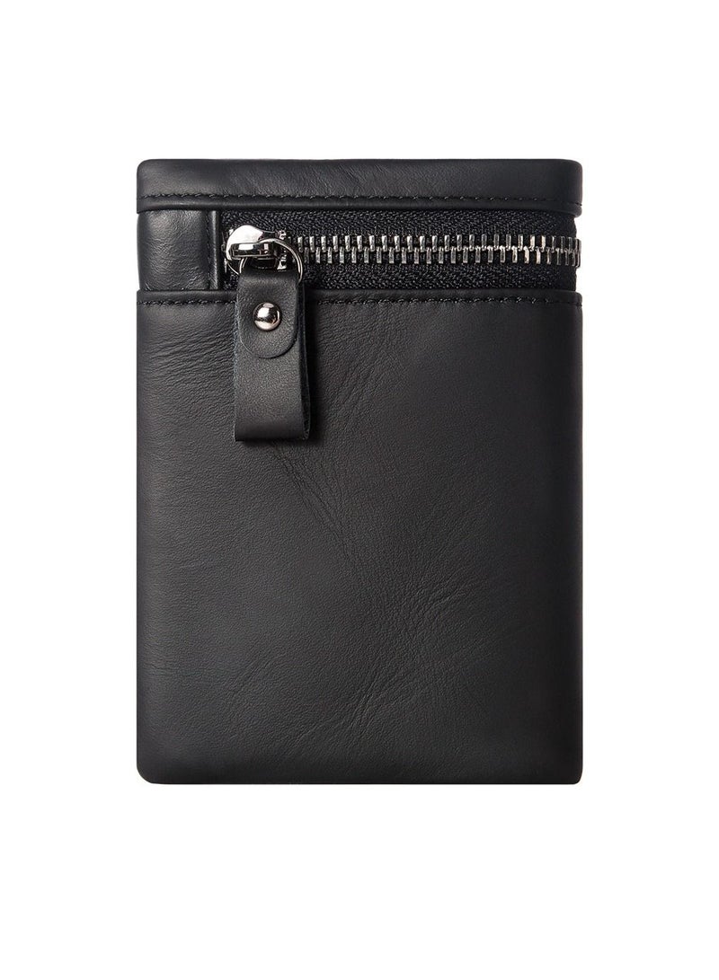 Bifold Leather Wallet for Men Black Colour - Image 4