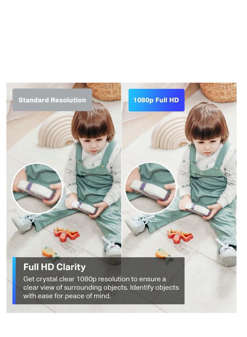 tapo TP-Link Tapo Pan/Tilt 1080p Resolution, 360°Rotational View Security Camera|Motion Tracking |Motion & Baby Crying Detection| 2-Way Audio | Night Vision | Works with Alexa & Google Home (Tapo C200) - Image 3
