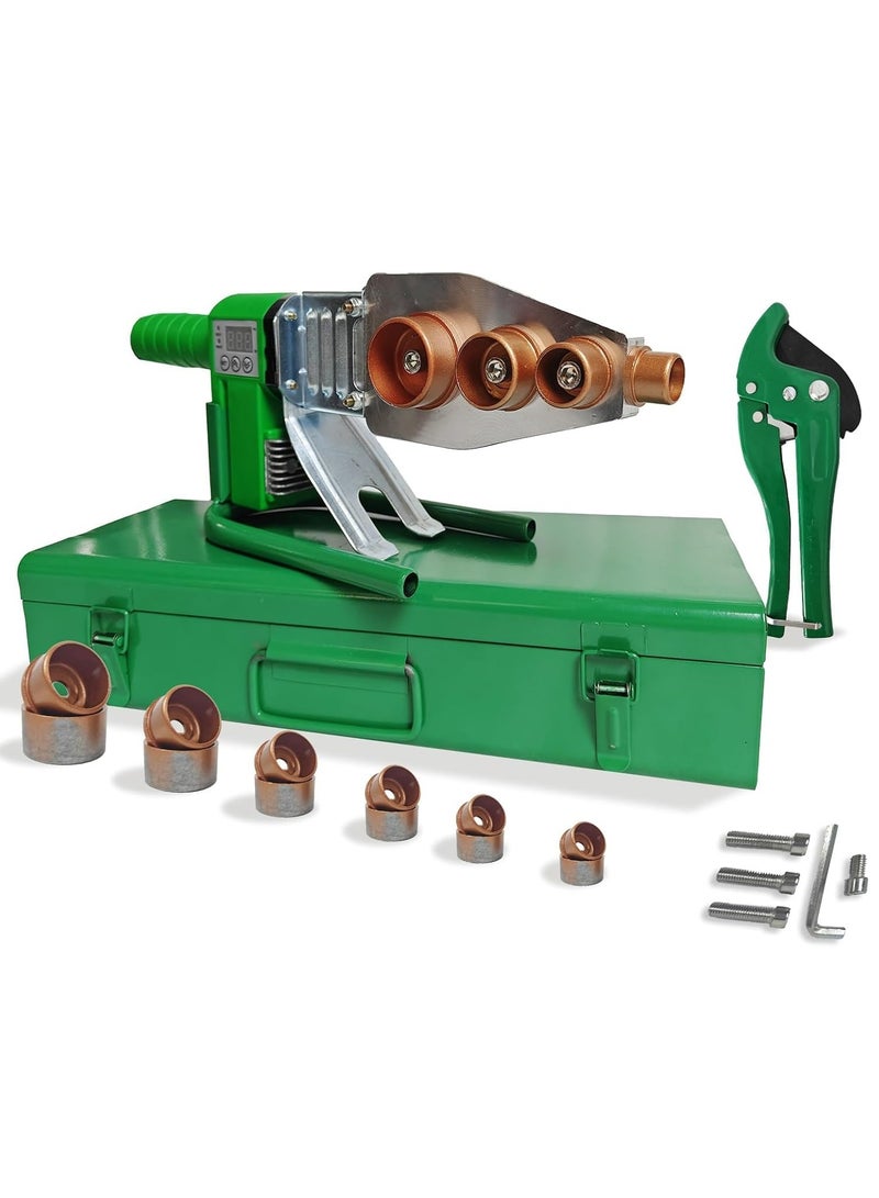 إس كولور ماكينة لحام مواسير بلاستيك PPR جهاز لحام أنابيب الماء البلاستيكية، آلة لحام الأنابيب، مُلحِم رقمي قابل للتعديل من 0-400℃، لحام أنابيب PPR مع تبديد مزدوج للحرارة لأنابيب PE/PPR/PB/HDPE (20-63 مم) - Image 1