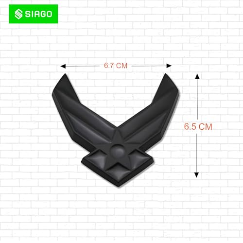 SIAGO SIA334 Premium Wings Metal Car Sticker - Durable & Stylish Auto Emblem for Vehicles - Customizable Designs - Easy Installation - Weather-Resistant & Long-Lasting - Image 3