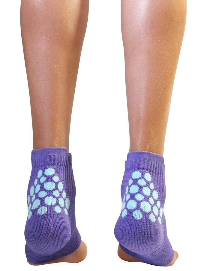 KidSole RX Gel Sports Sock for Kids with heel sensitivity from Severs Disease, Plantar Fasciitis (Toddler 11-2, Purple) - Image 3
