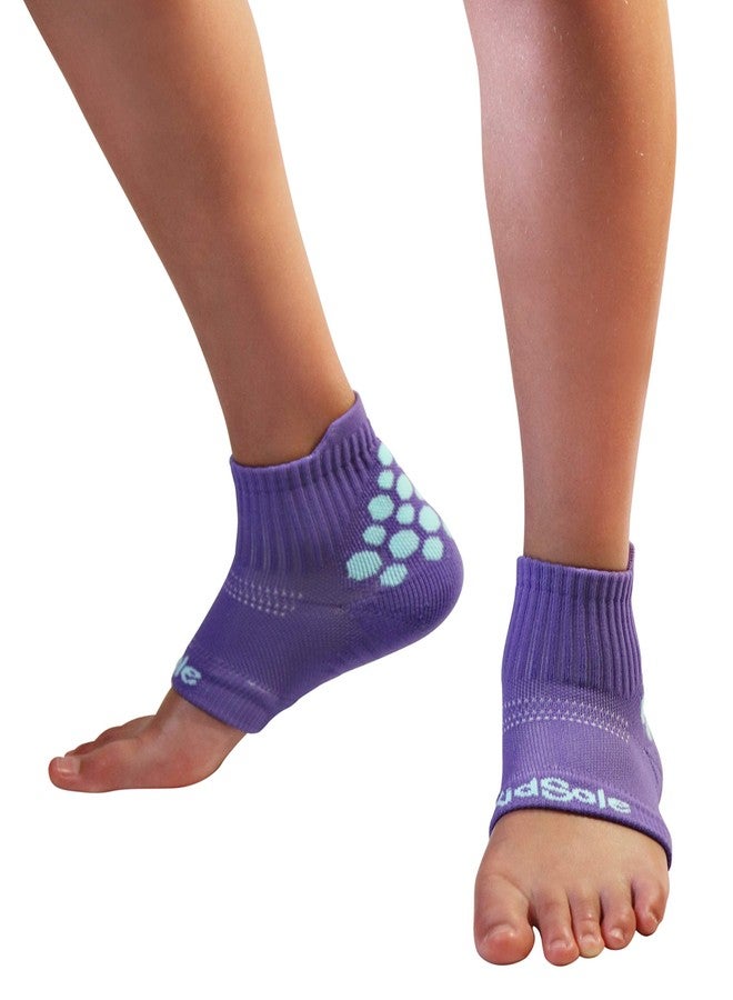 KidSole RX Gel Sports Sock for Kids with heel sensitivity from Severs Disease, Plantar Fasciitis (Toddler 11-2, Purple) - Image 5