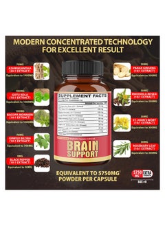 agobi 9 in1 Brain Support Supplement Made with 9 Natural Ingredients - 90 Capsules  - Image 2