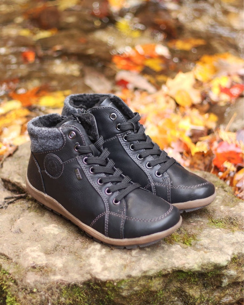 Low Barrel Martin Boots Women'S Lace-Up Front Large Size Round Toe Snow Boots - Image 5