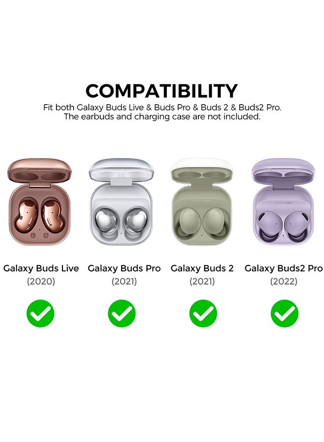 Ozone Case Compatible with Samsung Galaxy Buds 2 Pro  Galaxy Buds 2  Galaxy Buds Pro Galaxy Buds Live Gradient Hard PC Shockproof Case Cover-Purple Blue - Image 2